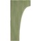 Ekena Millwork 5 1/4"W x 6"D x 12"H Clarksville Wood Vintage Decor Bracket, Restoration Green BKTWD05X06X12CVGR - alternate 3